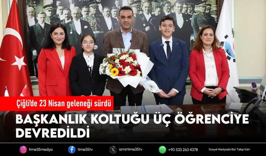 Çiğli’de başkanlık koltuğu çocuklara emanet