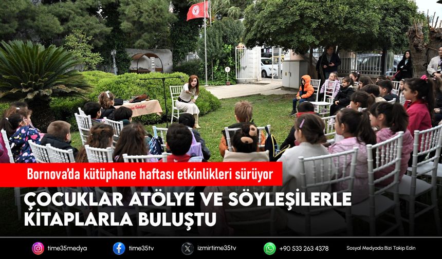 Bornova’da kütüphane haftası etkinlikleri sürüyor
