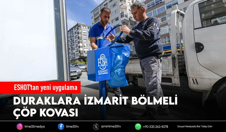 ESHOT’tan duraklarda temizlik hareketi