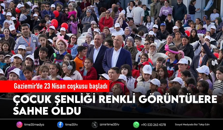 Gaziemir’de 23 Nisan coşkusu başladı