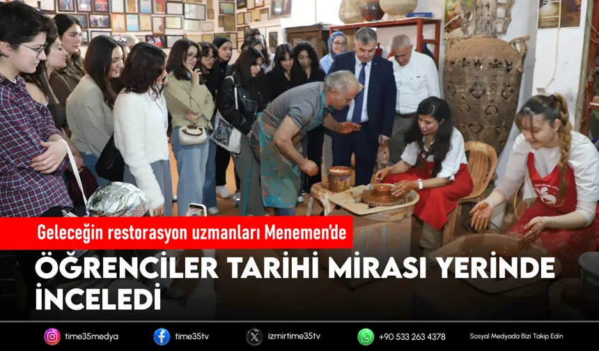 Öğrenciler Menemen’in tarihini keşfetti