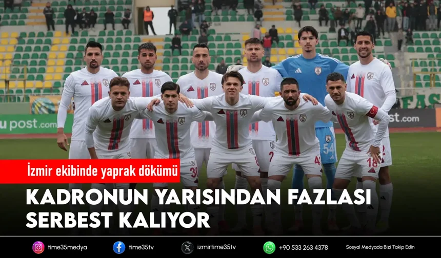 Altınordu'da 16 oyuncu serbest kalıyor