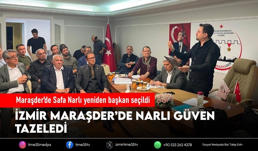Maraşder’de Safa Narlı yeniden başkan seçildi