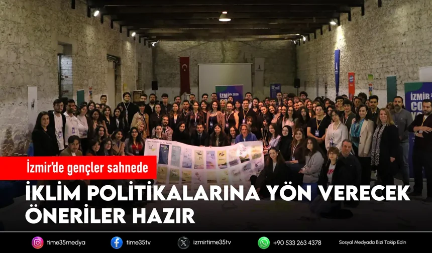 Gençler iklim için İzmir’de bir araya geldi