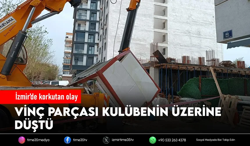 Bayraklı’da vinç kazası: 2 yaralı