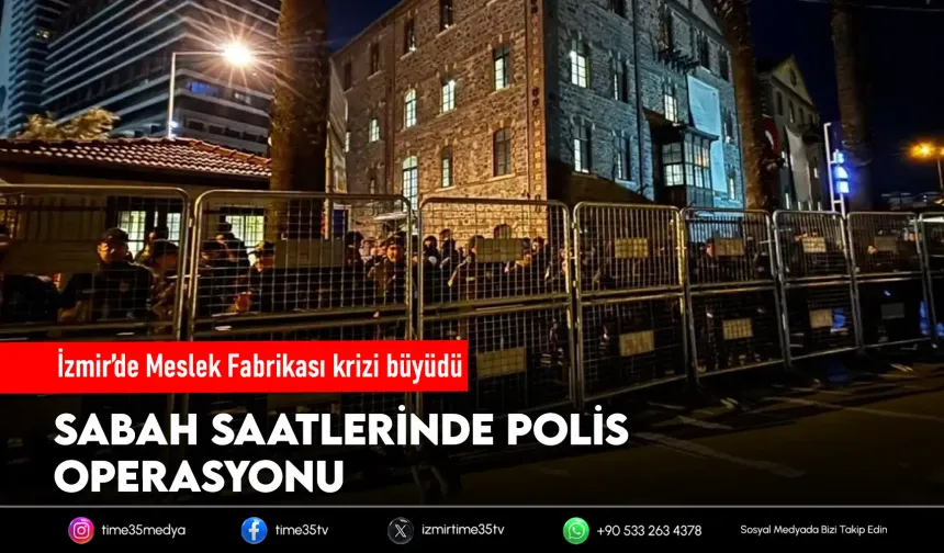 Meslek Fabrikası’na polis müdahalesi