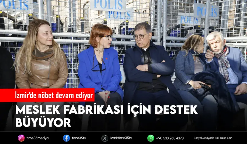 Meslek Fabrikası önünde nöbet sürüyor