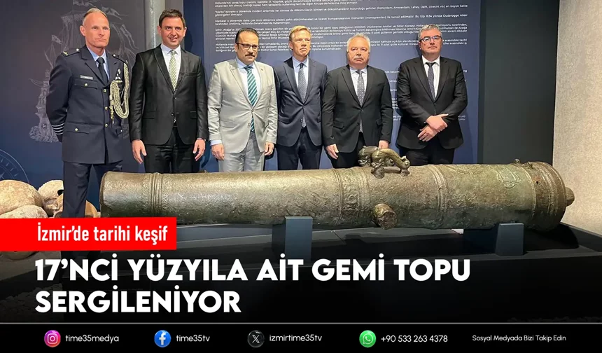 Aliağa’da 17. yüzyıllık top bulundu