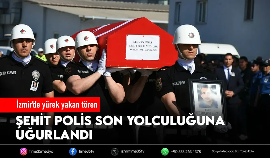Şehit polis son yolculuğuna uğurlandı
