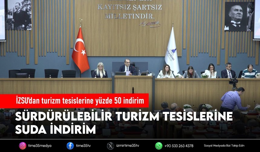 İZSU’dan turizm tesislerine yüzde 50 indirim