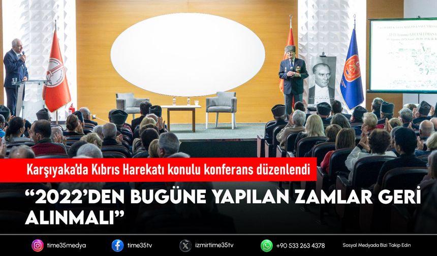 Karşıyaka’da Kıbrıs Harekatı konulu konferans düzenlendi