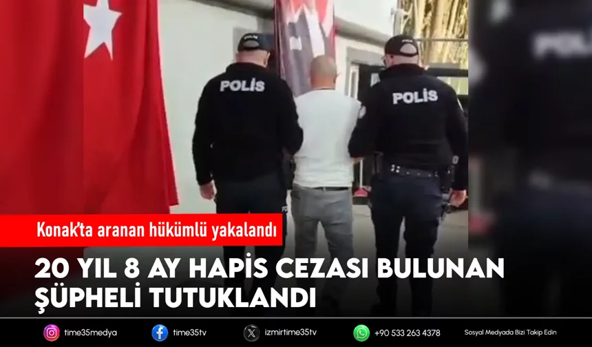 Çeşitli suçlardan aranan şüpheli İzmir’de yakalandı