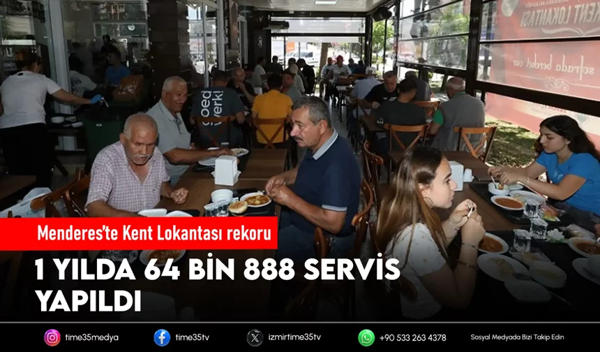 Menderes Kent Lokantası’ndan rekor servis