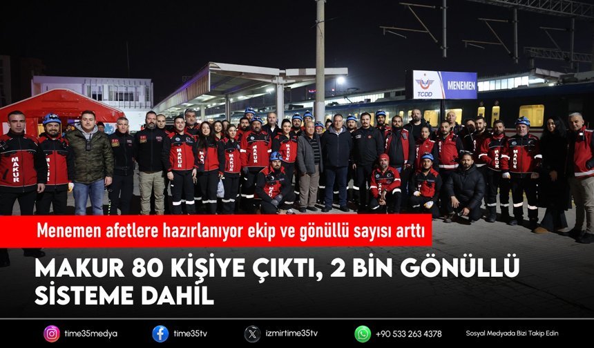 Menemen afetlere hazırlanıyor ekip ve gönüllü sayısı arttı