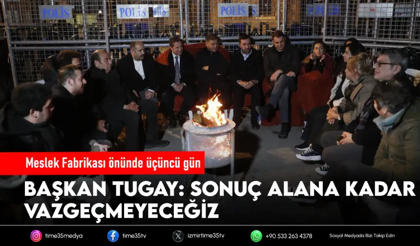 Meslek Fabrikası önünde üçüncü gün