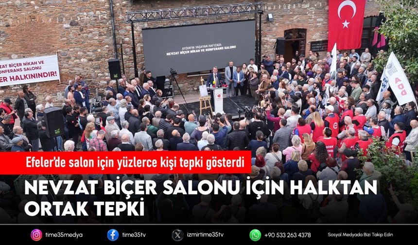 Efeler’de salon için yüzlerce kişi tepki gösterdi