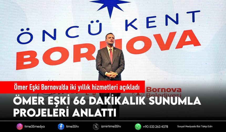 Ömer Eşki Bornova’da iki yıllık hizmetleri açıkladı