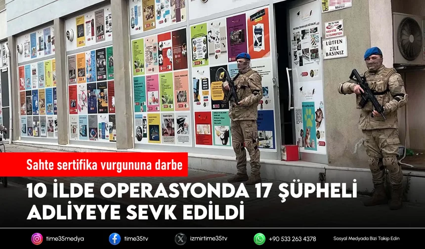 10 ilde dolandırıcılık operasyonu: 17 gözaltı