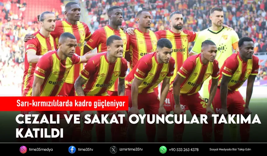 Göztepe’ye Trabzon deplasmanı öncesi müjde!