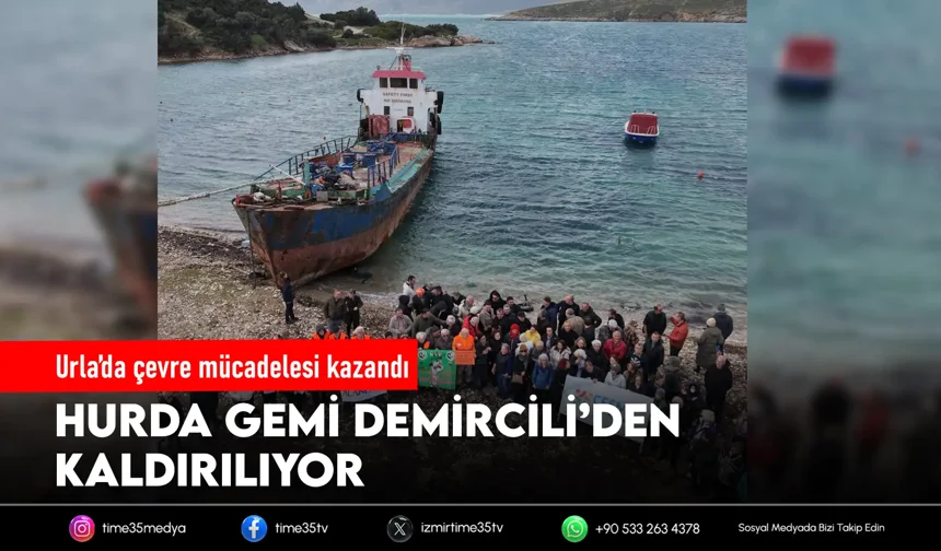 Urla’da hurda gemi krizi sona eriyor