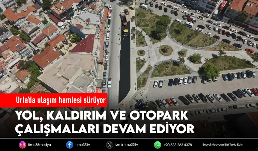 Urla’da yol ve altyapı çalışmaları devam ediyor