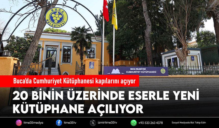Buca’da Cumhuriyet Kütüphanesi kapılarını açıyor