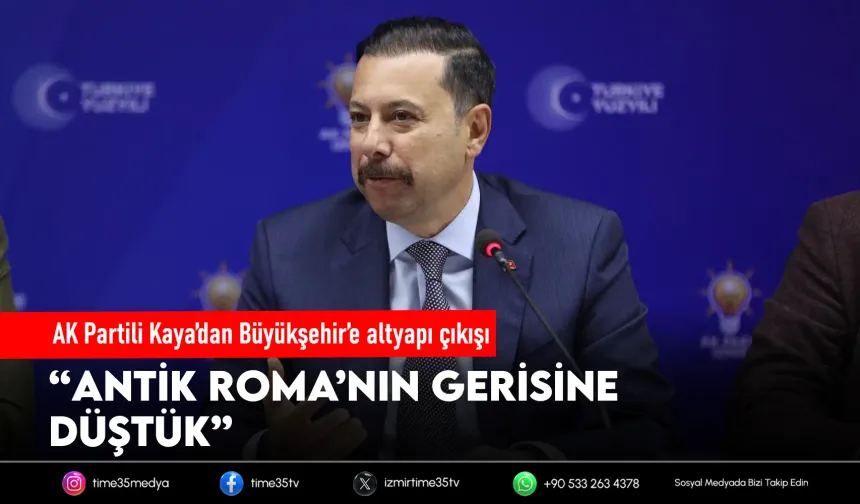 AK Partili Kaya’dan Büyükşehir’e altyapı çıkışı
