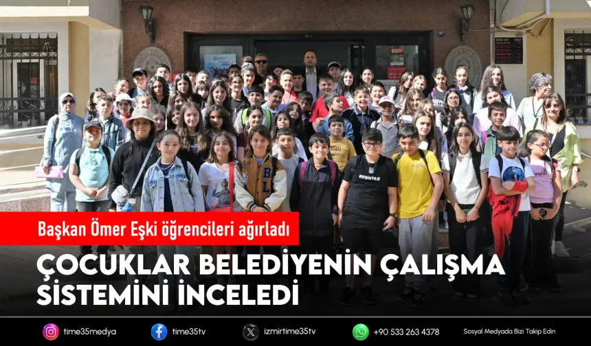 Miniklerden Bornova Belediyesi’ne ziyaret