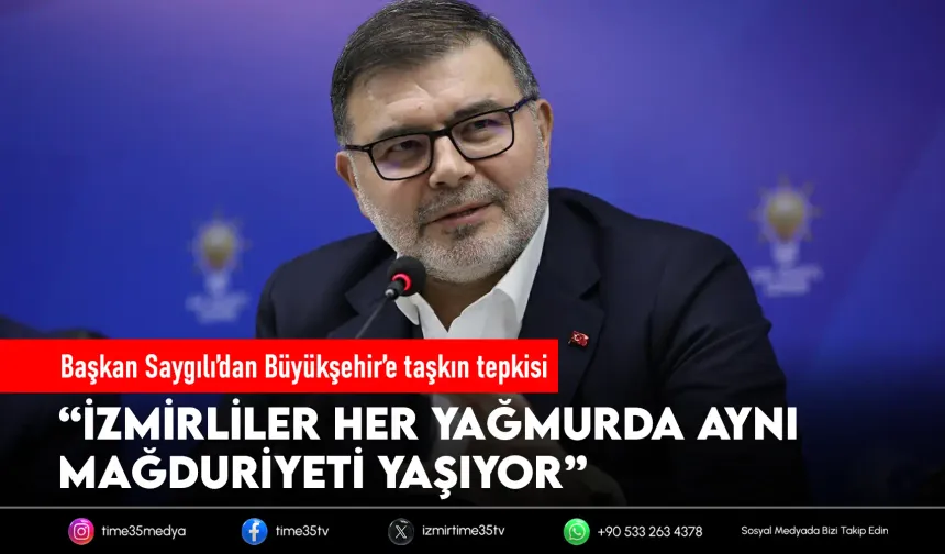 Başkan Saygılı'dan 'su baskını' eleştirisi