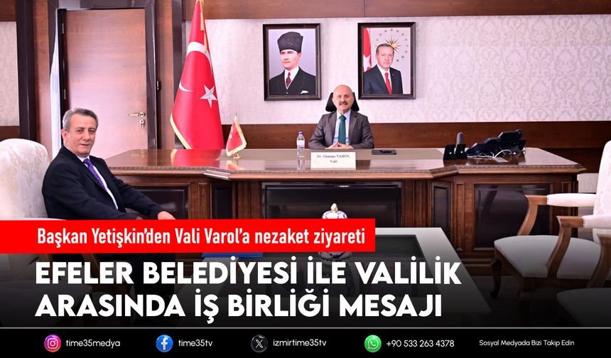 Başkan Yetişkin’den Vali Varol’a nezaket ziyareti