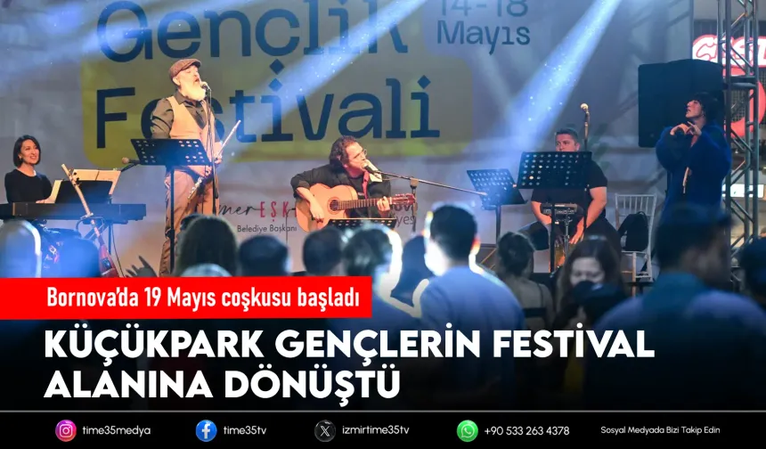 19 Mayıs gençlik sahnesi Küçükpark’ta kuruldu