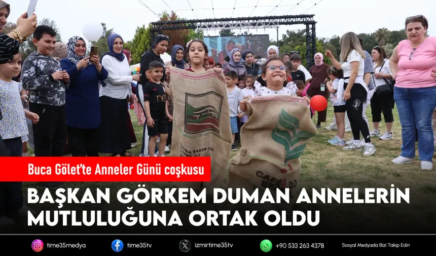 Buca Gölet'te Anneler Günü coşkusu