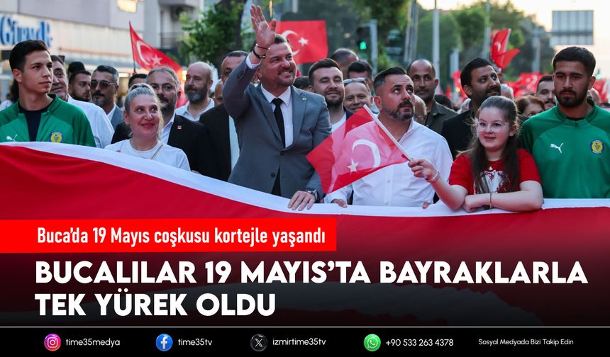 Buca’da 19 Mayıs coşkusu kortejle yaşandı
