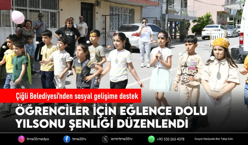 Çiğli Belediyesi’nden çocuklara renkli şenlik