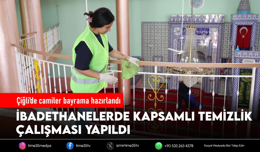 Bayram öncesi camilerde kapsamlı temizlik