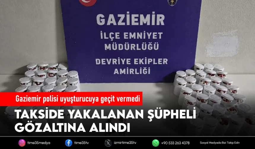 Takside 3 bin sentetik hap ele geçirildi