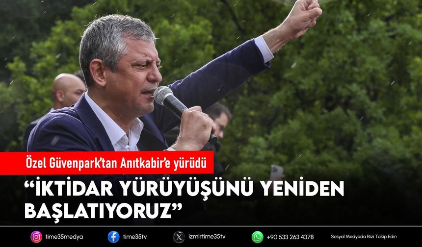 Özel Güvenpark’tan Anıtkabir’e yürüdü