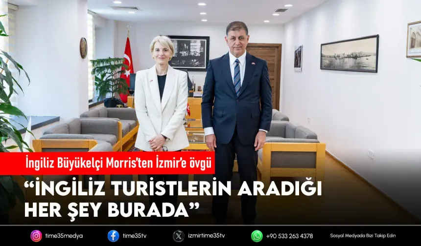 Başkan Tugay, İngiltere Büyükelçisi Morris’i ağırladı
