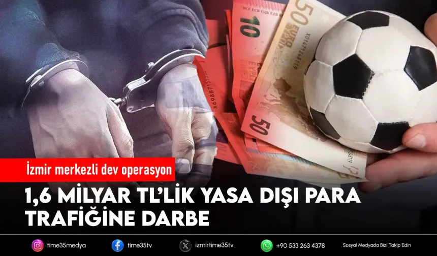 İzmir merkezli 8 ilde suç örgütü operasyonu