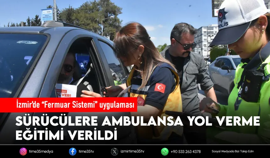 İzmir'de 'fermuar sistemi' farkındalık etkinliği