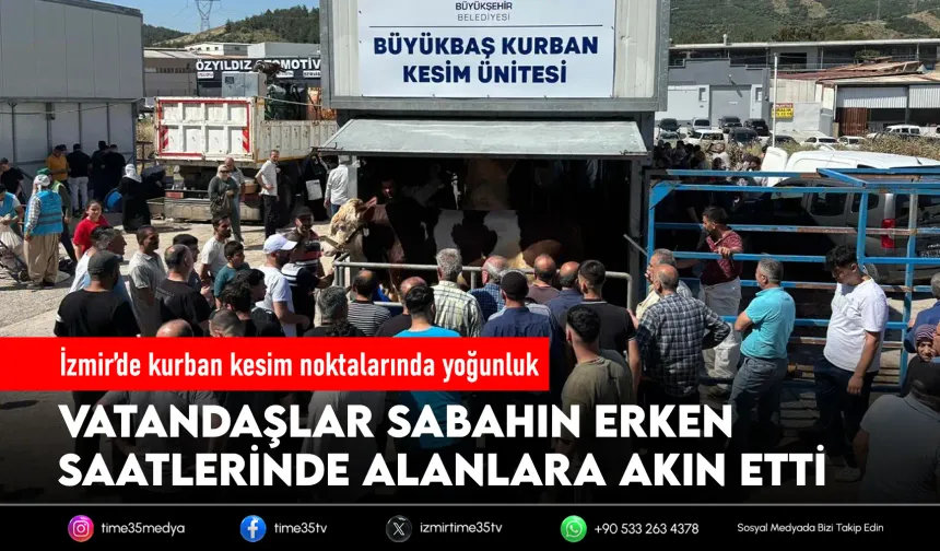 İzmir’de kurban kesim yoğunluğu