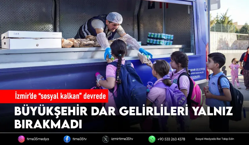 Büyükşehir dar gelirlileri yalnız bırakmadı