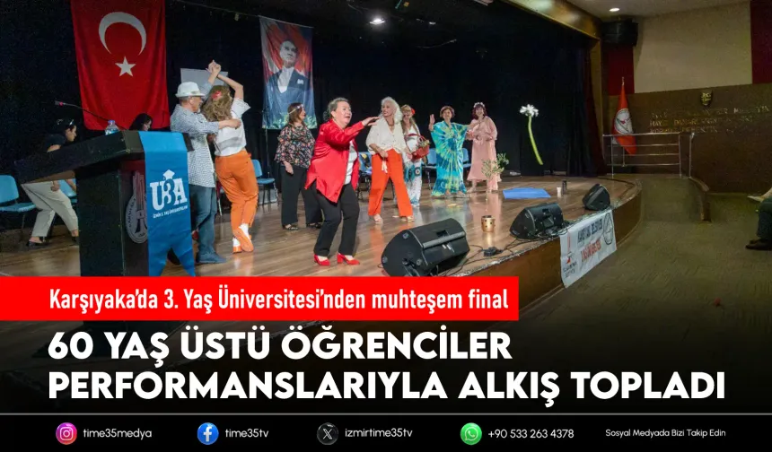 Karşıyaka’da 3. Yaş Üniversitesi’nden muhteşem final