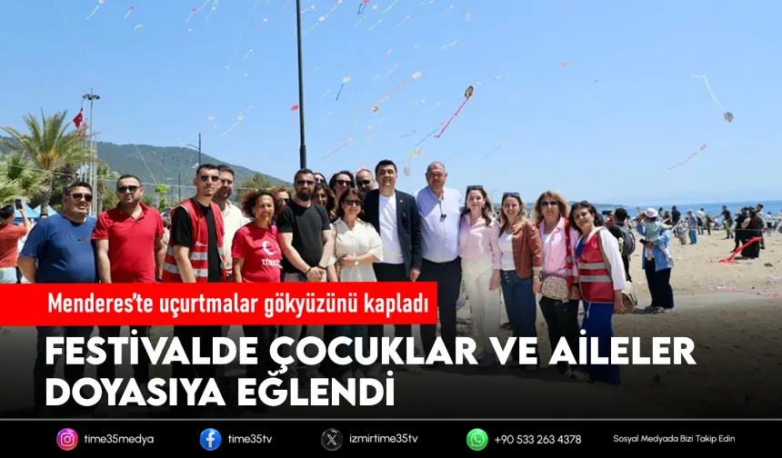 Menderes’te gökyüzü rengarenk oldu
