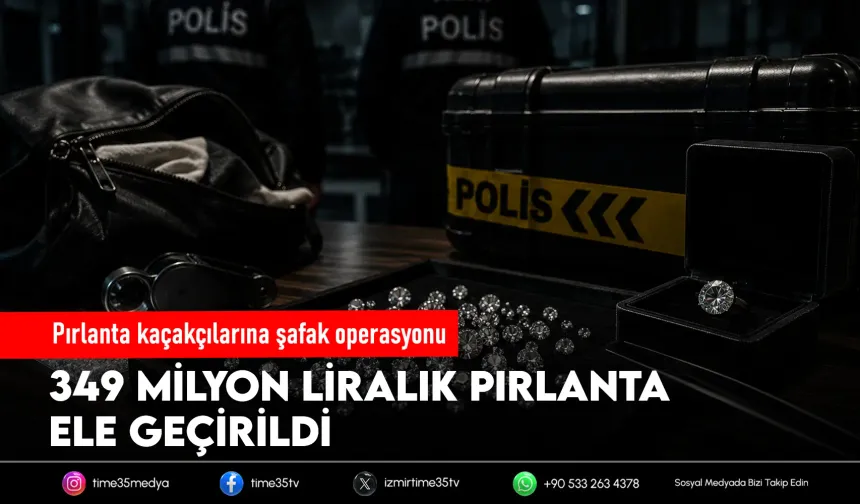 İzmir dahil 4 ilde pırlanta operasyonu