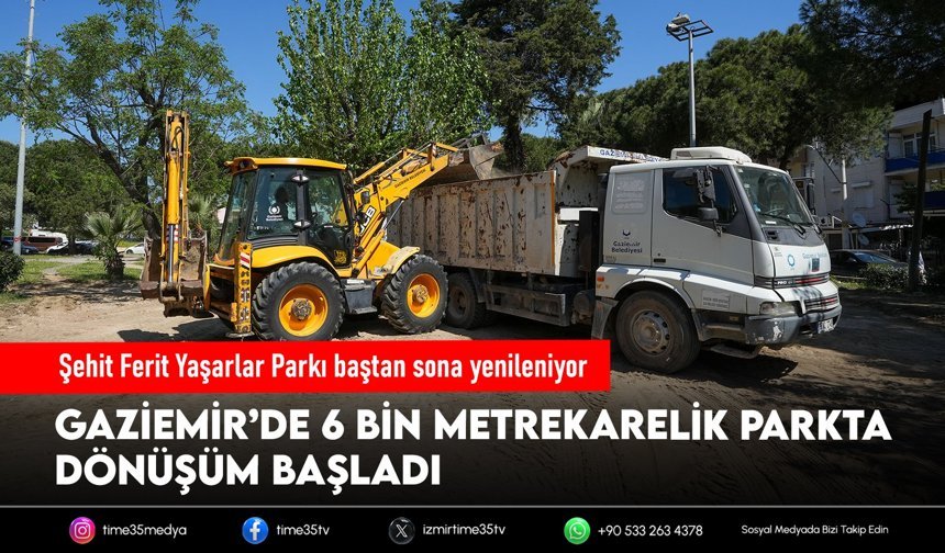 Şehit Ferit Yaşarlar Parkı baştan sona yenileniyor
