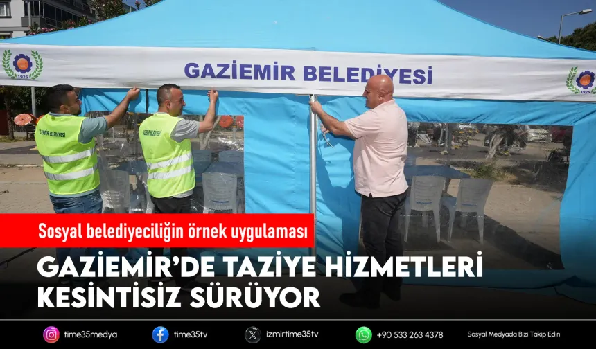 Gaziemir Belediyesi’nden 1.239 aileye taziye hizmeti