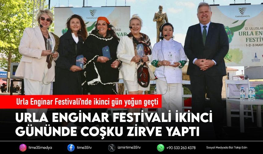Urla Enginar Festivali’nde ikinci gün yoğun geçti