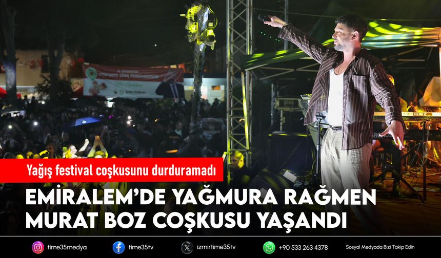 Emiralem Çilek Festivali’nde binlerce kişi meydanı doldurdu