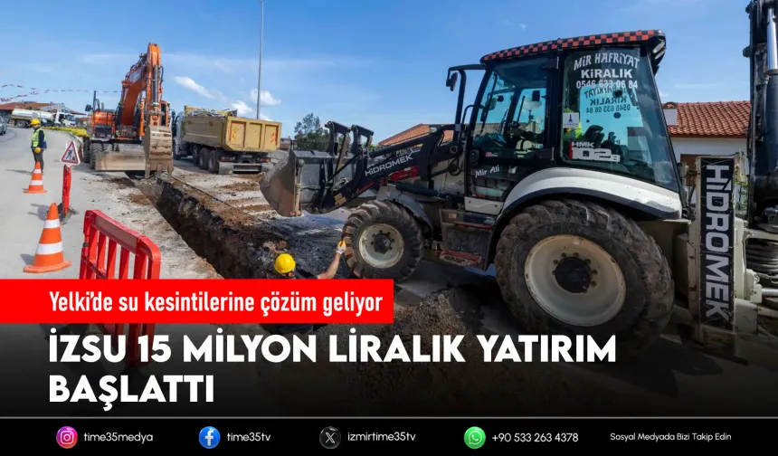 İZSU’dan Güzelbahçe’ye 15 milyonluk yatırım